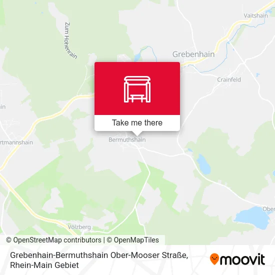 Карта Grebenhain-Bermuthshain Ober-Mooser Straße