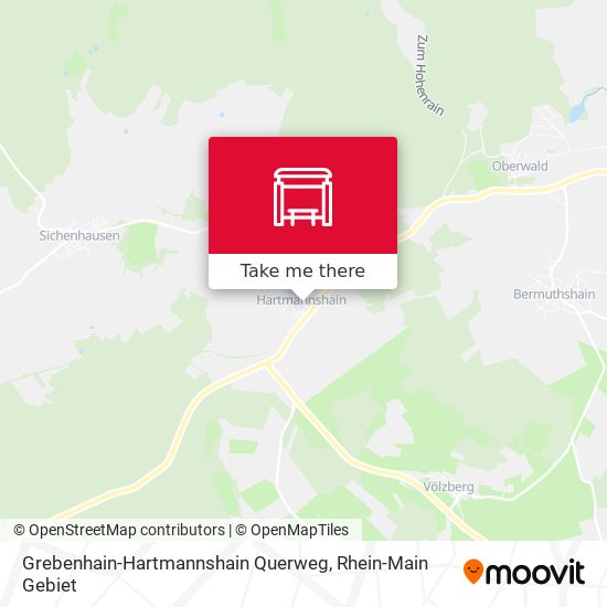 Grebenhain-Hartmannshain Querweg map
