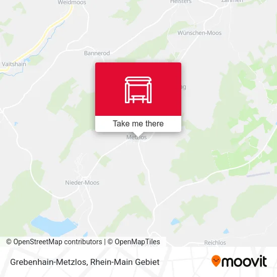 Grebenhain-Metzlos map