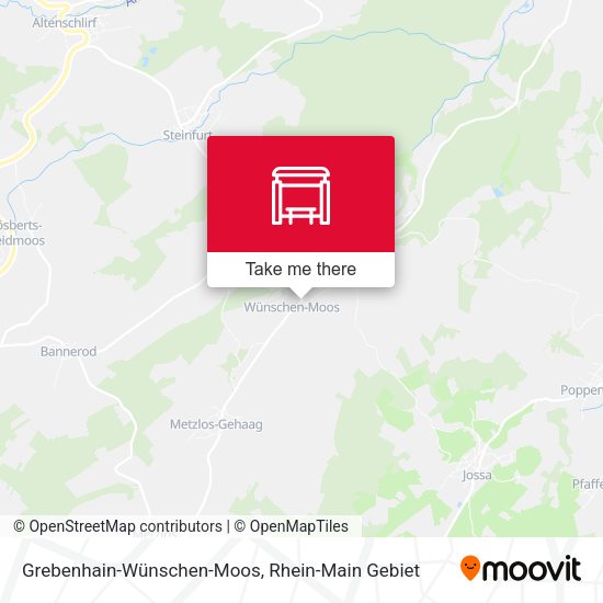 Grebenhain-Wünschen-Moos map