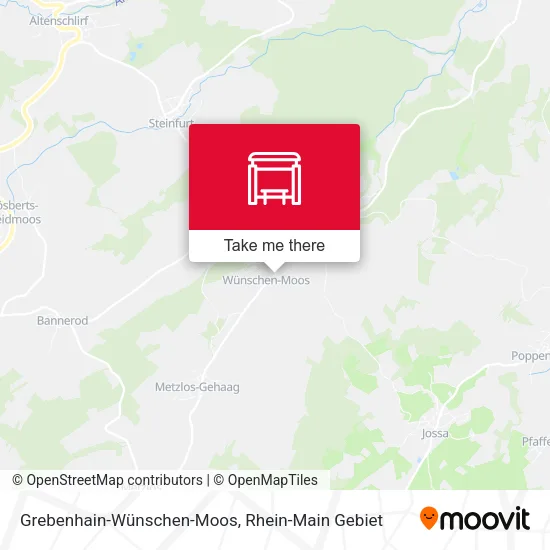 Карта Grebenhain-Wünschen-Moos