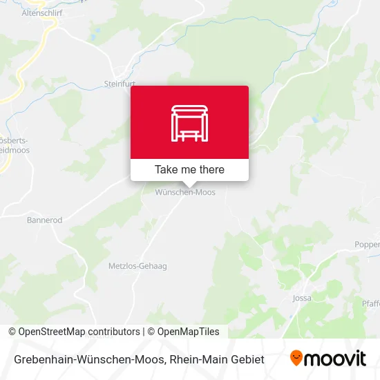 Карта Grebenhain-Wünschen-Moos