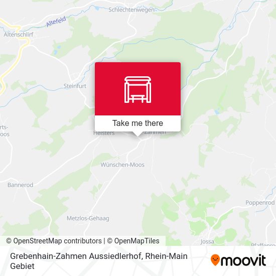 Grebenhain-Zahmen Aussiedlerhof map