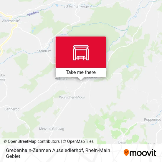 Карта Grebenhain-Zahmen Aussiedlerhof