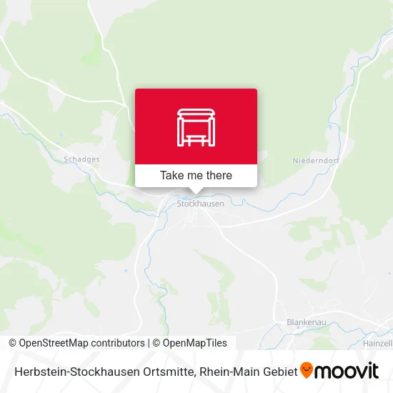 Карта Herbstein-Stockhausen Ortsmitte