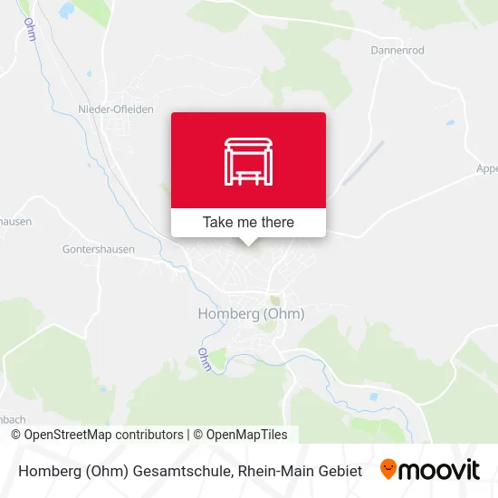 Карта Homberg (Ohm) Gesamtschule