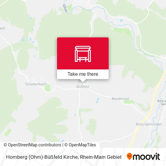 Карта Homberg (Ohm)-Büßfeld Kirche