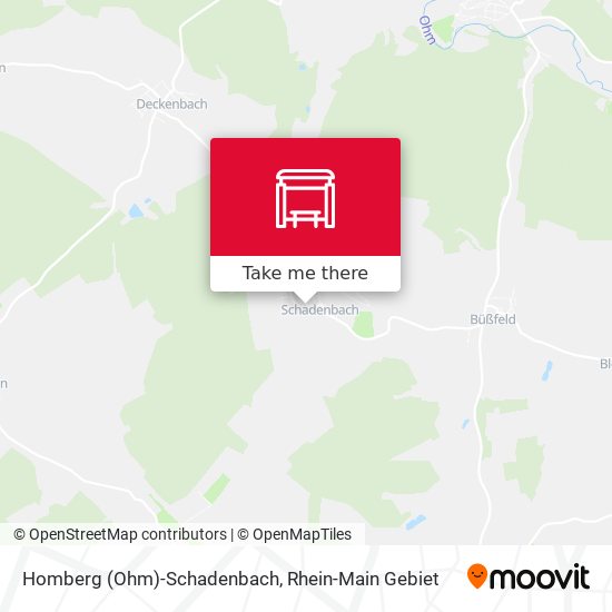 Homberg (Ohm)-Schadenbach map