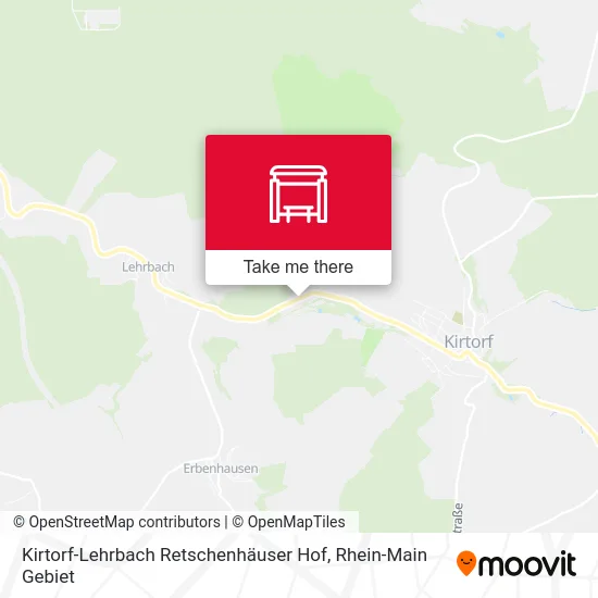Карта Kirtorf-Lehrbach Retschenhäuser Hof