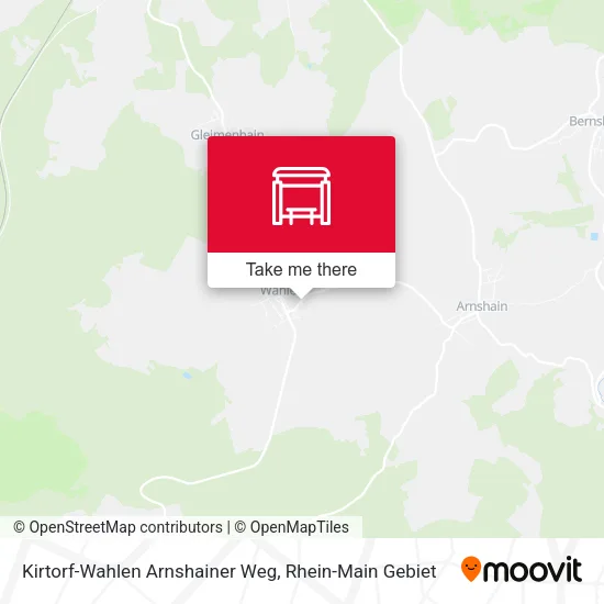 Карта Kirtorf-Wahlen Arnshainer Weg