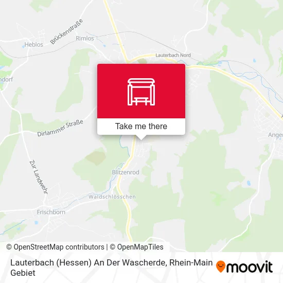 Карта Lauterbach (Hessen) An Der Wascherde