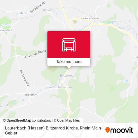 Lauterbach (Hessen) Blitzenrod Kirche map