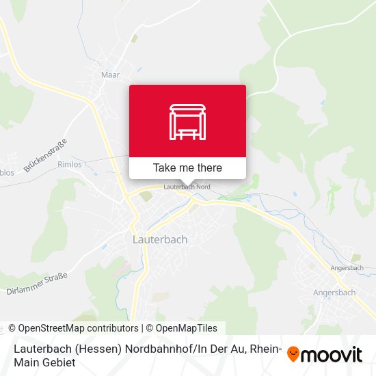 Lauterbach (Hessen) Nordbahnhof / In Der Au map