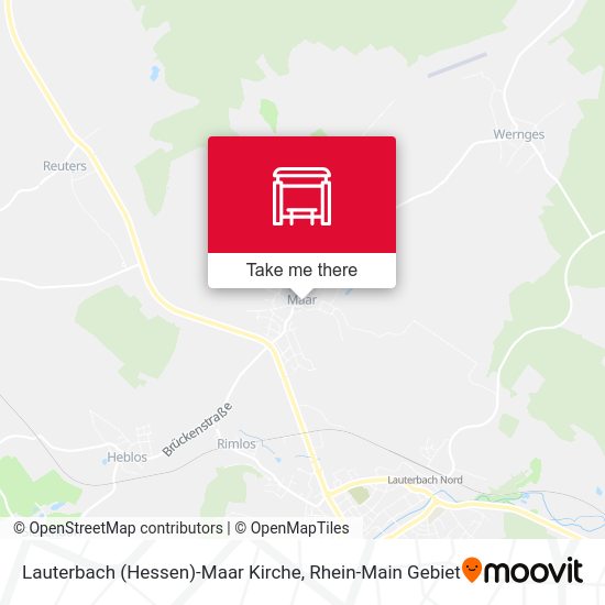 Lauterbach (Hessen)-Maar Kirche map