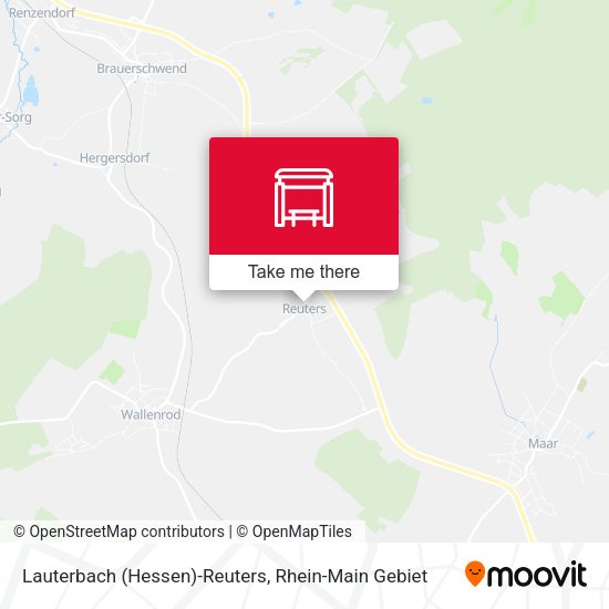 Lauterbach (Hessen)-Reuters map