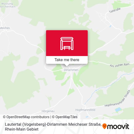 Lautertal (Vogelsberg)-Dirlammen Meicheser Straße map