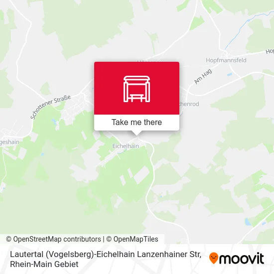 Карта Lautertal (Vogelsberg)-Eichelhain Lanzenhainer Str