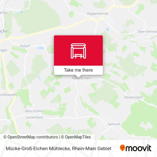 Карта Mücke-Groß-Eichen Mühlecke