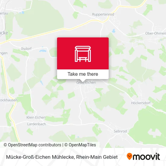 Mücke-Groß-Eichen Mühlecke map