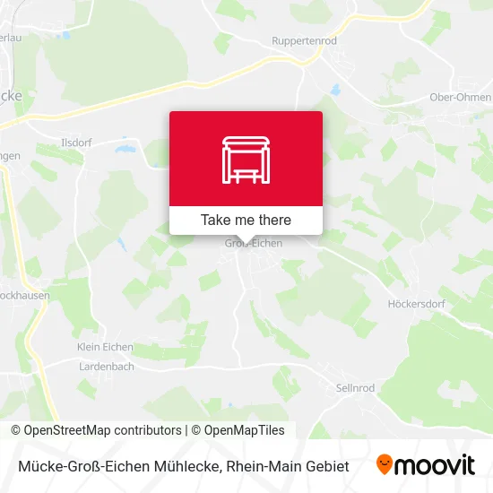 Карта Mücke-Groß-Eichen Mühlecke