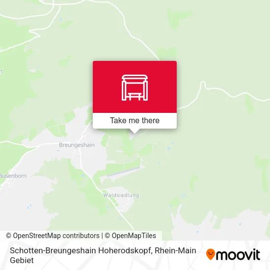 Карта Schotten-Breungeshain Hoherodskopf