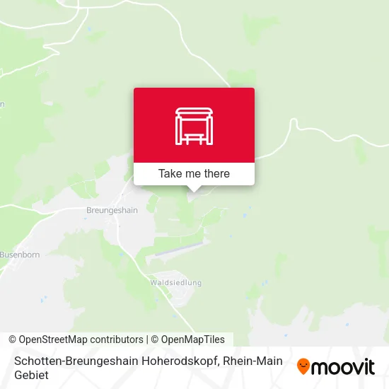 Карта Schotten-Breungeshain Hoherodskopf