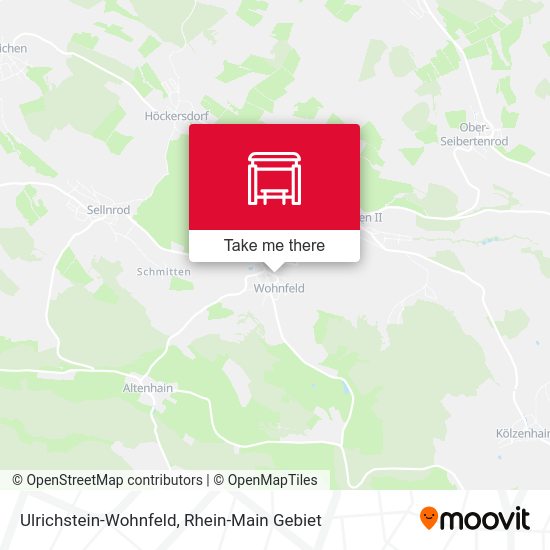 Карта Ulrichstein-Wohnfeld