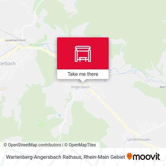 Wartenberg-Angersbach Rathaus map
