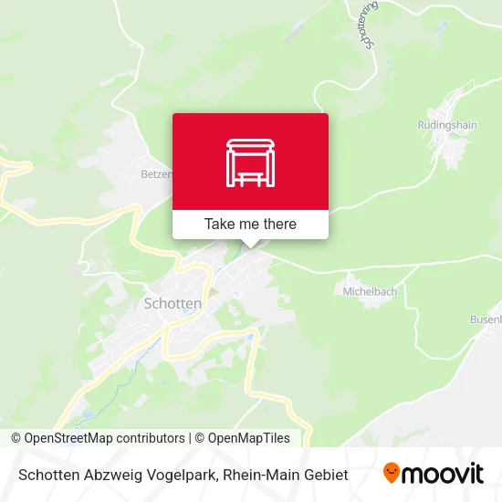 Карта Schotten Abzweig Vogelpark