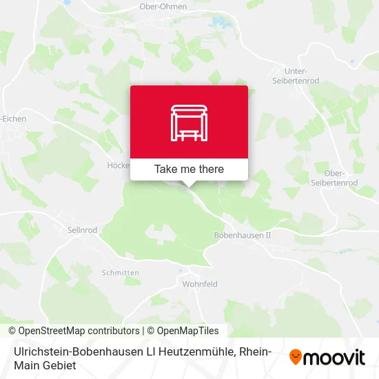 Карта Ulrichstein-Bobenhausen Ll Heutzenmühle