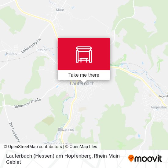 Lauterbach (Hessen) am Hopfenberg map