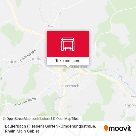 Lauterbach (Hessen) Garten- / Umgehungsstraße map