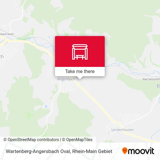 Wartenberg-Angersbach Oval map