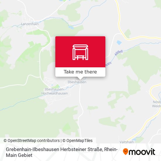 Grebenhain-Ilbeshausen Herbsteiner Straße map