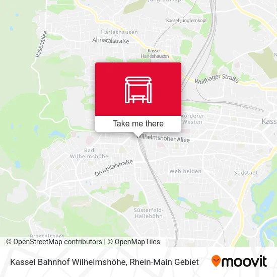 Карта Kassel Bahnhof Wilhelmshöhe
