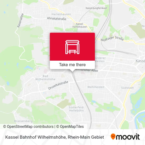 Карта Kassel Bahnhof Wilhelmshöhe