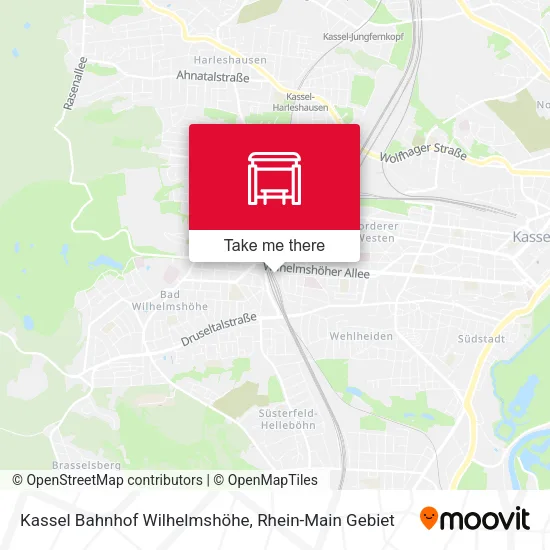 Карта Kassel Bahnhof Wilhelmshöhe