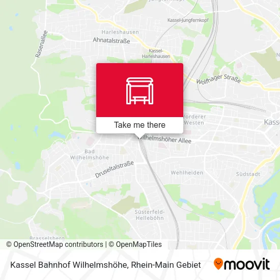 Карта Kassel Bahnhof Wilhelmshöhe