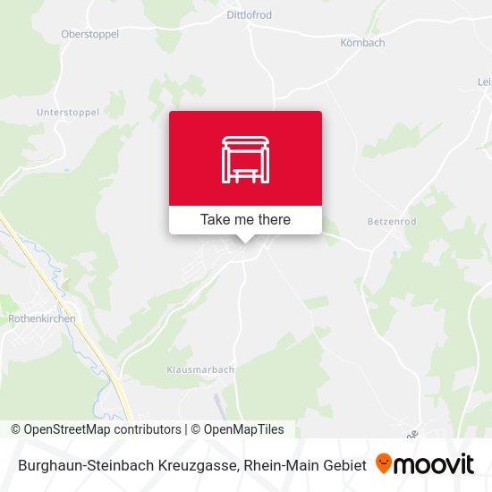 Burghaun-Steinbach Kreuzgasse map