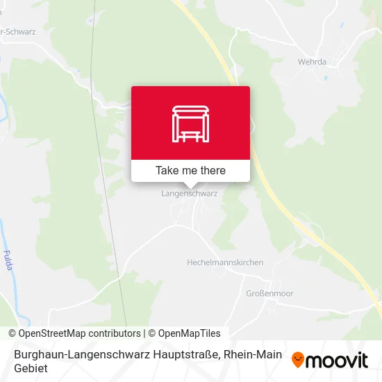 Карта Burghaun-Langenschwarz Hauptstraße
