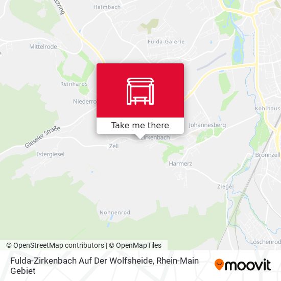 Fulda-Zirkenbach Auf Der Wolfsheide map