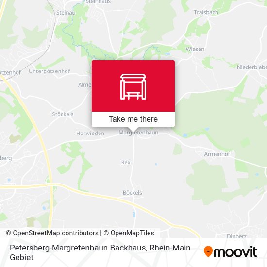 Petersberg-Margretenhaun Backhaus map