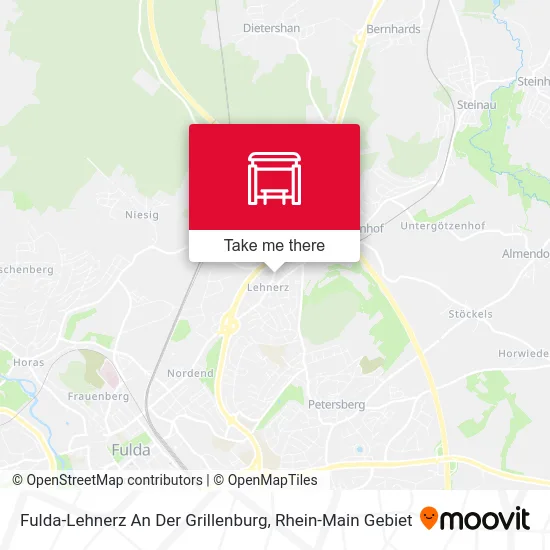 Карта Fulda-Lehnerz An Der Grillenburg