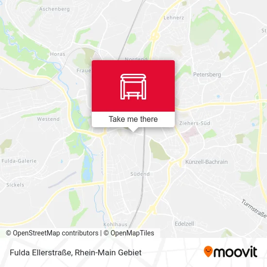 Карта Fulda Ellerstraße