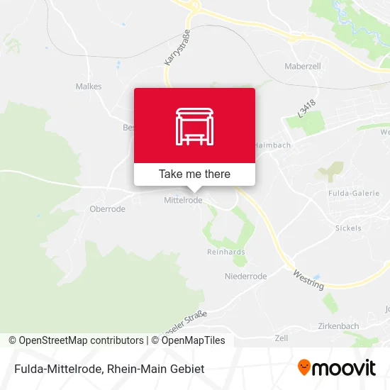 Карта Fulda-Mittelrode