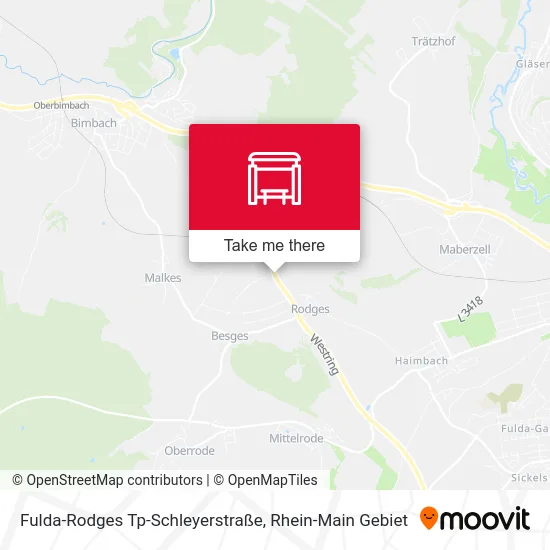 Карта Fulda-Rodges Tp-Schleyerstraße