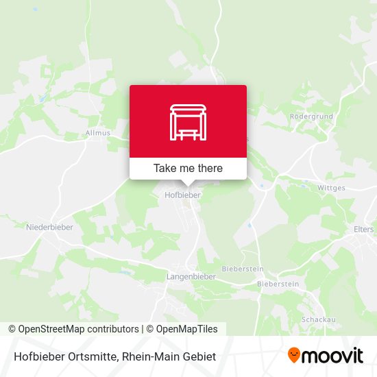 Карта Hofbieber Ortsmitte