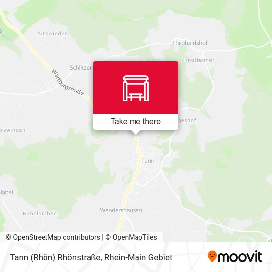 Карта Tann (Rhön) Rhönstraße