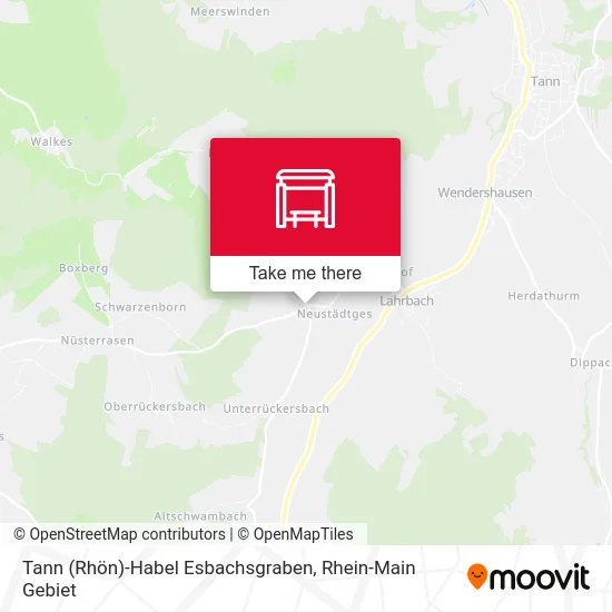 Карта Tann (Rhön)-Habel Esbachsgraben