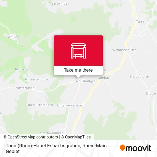Карта Tann (Rhön)-Habel Esbachsgraben